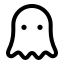 Ghost icon with stroke standard style