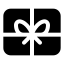 Giftcard icon with solid standard style