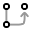 Gitbranch icon with twotone rounded style