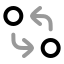 Gitcomparearrows icon with twotone rounded style