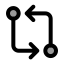 Gitcompare icon with duotone standard style