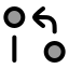 Gitpullrequestarrow icon with duotone rounded style