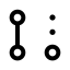 Gitpullrequestdraft icon with stroke standard style