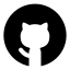 Github icon with solid rounded style
