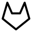 Gitlab icon with stroke standard style