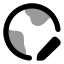 Globalediting icon with bulk rounded style