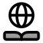 Globaleducation icon with duotone standard style