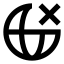 Globex icon with solid sharp style