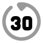 Gobackwardsec icon with bulk rounded style