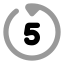 Gobackwardsec icon with bulk rounded style