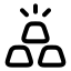 Gold icon with stroke rounded style