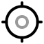 Gps icon with twotone rounded style