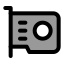Gpu icon with duotone standard style
