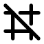 Gridoff icon with solid standard style
