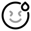 Grinning icon with twotone rounded style