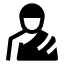 Haji icon with solid sharp style