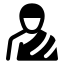 Haji icon with solid standard style