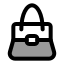 Handbag icon with duotone standard style