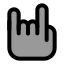 Handmetal icon with duotone standard style
