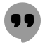 Hangout icon with bulk rounded style