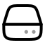 Harddrive icon with twotone rounded style