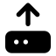 Harddriveupload icon with solid standard style
