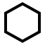Hexagon icon with stroke sharp style