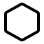 Hexagon icon with stroke standard style