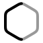 Hexagon icon with twotone rounded style