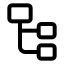 Hierarchysquare icon with stroke standard style