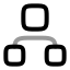 Hierarchysquare icon with twotone rounded style