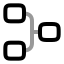 Hierarchysquare icon with twotone rounded style