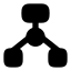 Hierarchysquare icon with solid rounded style