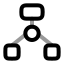 Hierarchysquare icon with twotone rounded style