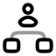 Hierarchysquare icon with twotone rounded style