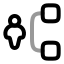 Hierarchysquare icon with twotone rounded style