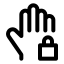 Holdlocked icon with stroke standard style