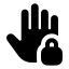 Holdlocked icon with solid rounded style