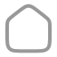 Home icon with twotone rounded style