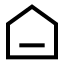 Home icon with stroke sharp style
