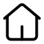 Home icon with stroke standard style