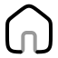 Home icon with twotone rounded style
