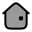 Home icon with duotone rounded style