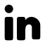 Linkedin icon with solid rounded style