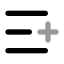 Listplus icon with bulk rounded style