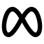 Meta icon with solid rounded style