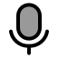 Mic icon with duotone standard style