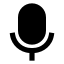 Mic icon with solid sharp style