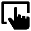 Touchpad icon with solid sharp style