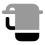 Towelrack icon with bulk rounded style